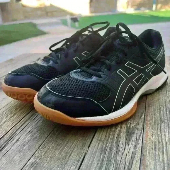 ASICS Gel Rocket Men's Black Sneakers Size 8.5 - Picture 4 of 6